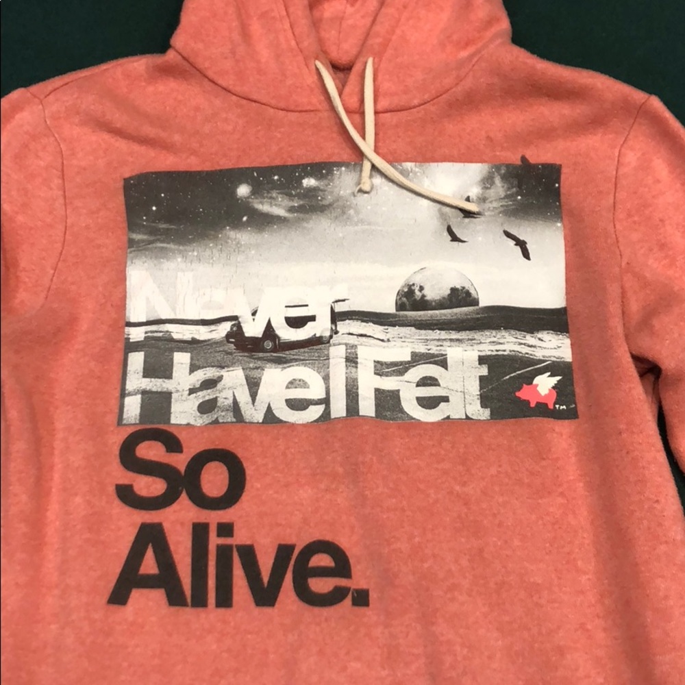 Sweatshirt. Salmon colored